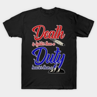 Death and Duty WOT Quote T-Shirt